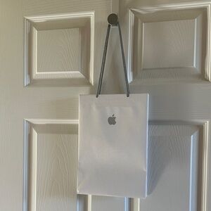 Apple Silver Logo Gift Bag